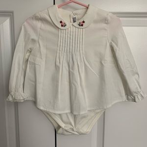 Mayoral blouse onesie NWT